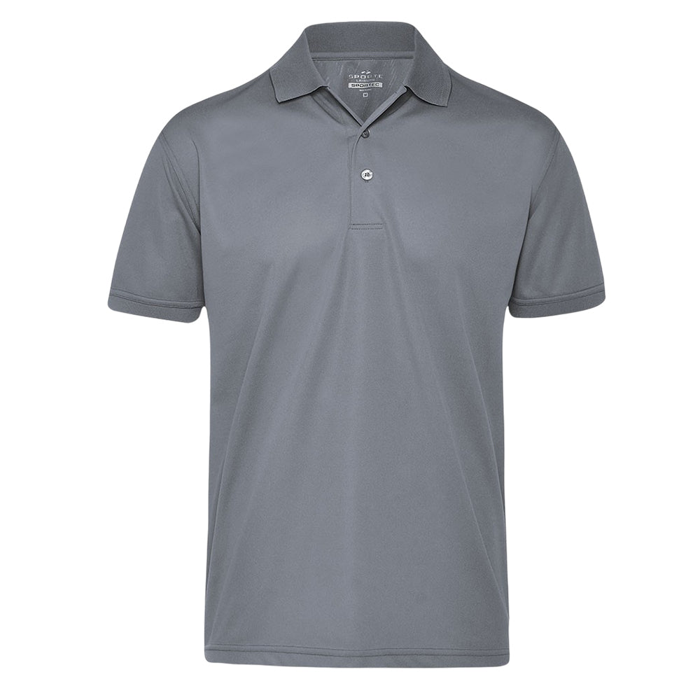 Sporte Leisure Mens Buzz Short Sleeve Polo - Platinum