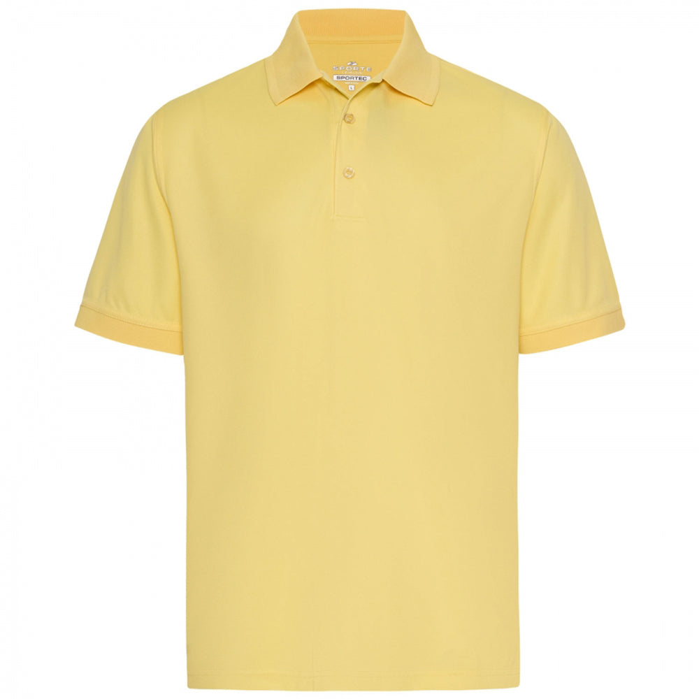 Sporte Leisure Mens Buzz Short Sleeve Polo - Sunshine