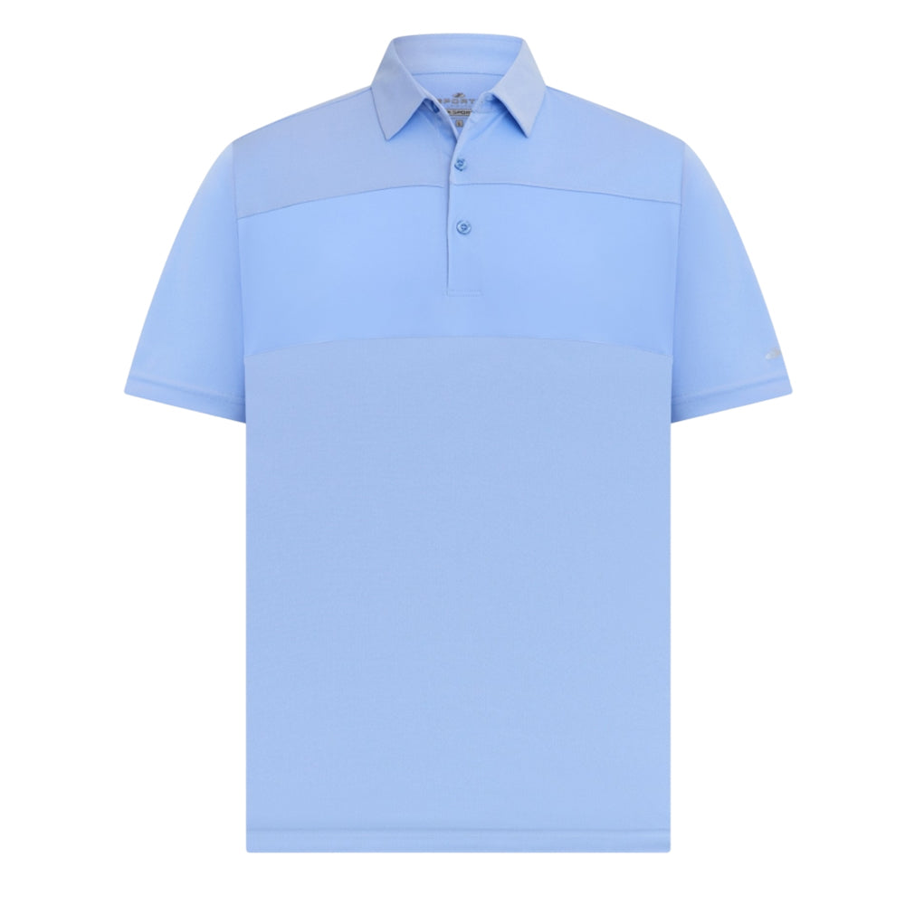 Sporte Leisure Mens Coastal Short Sleeve Polo - Blue