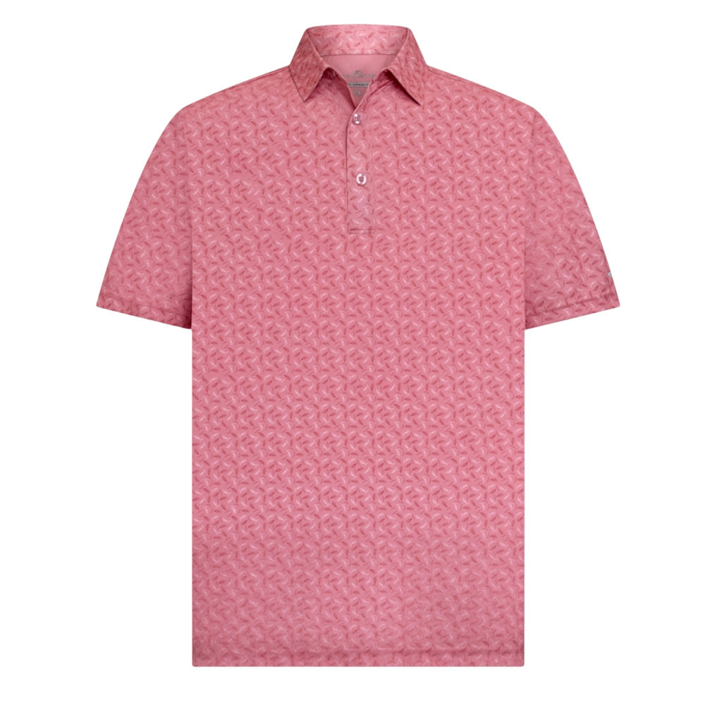 Sporte Leisure Mens Feather Short Sleeve Polo - Coral