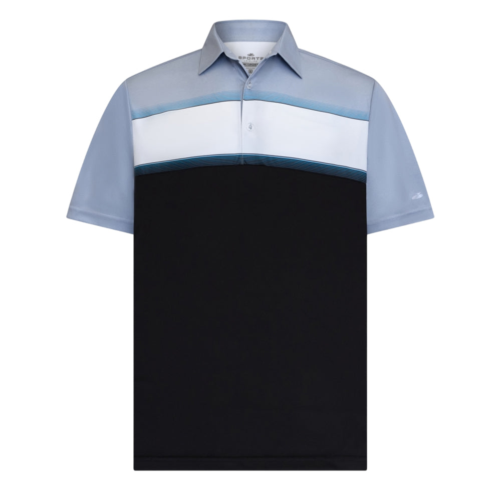 Sporte Leisure Mens Scape Short Sleeve Polo -Black