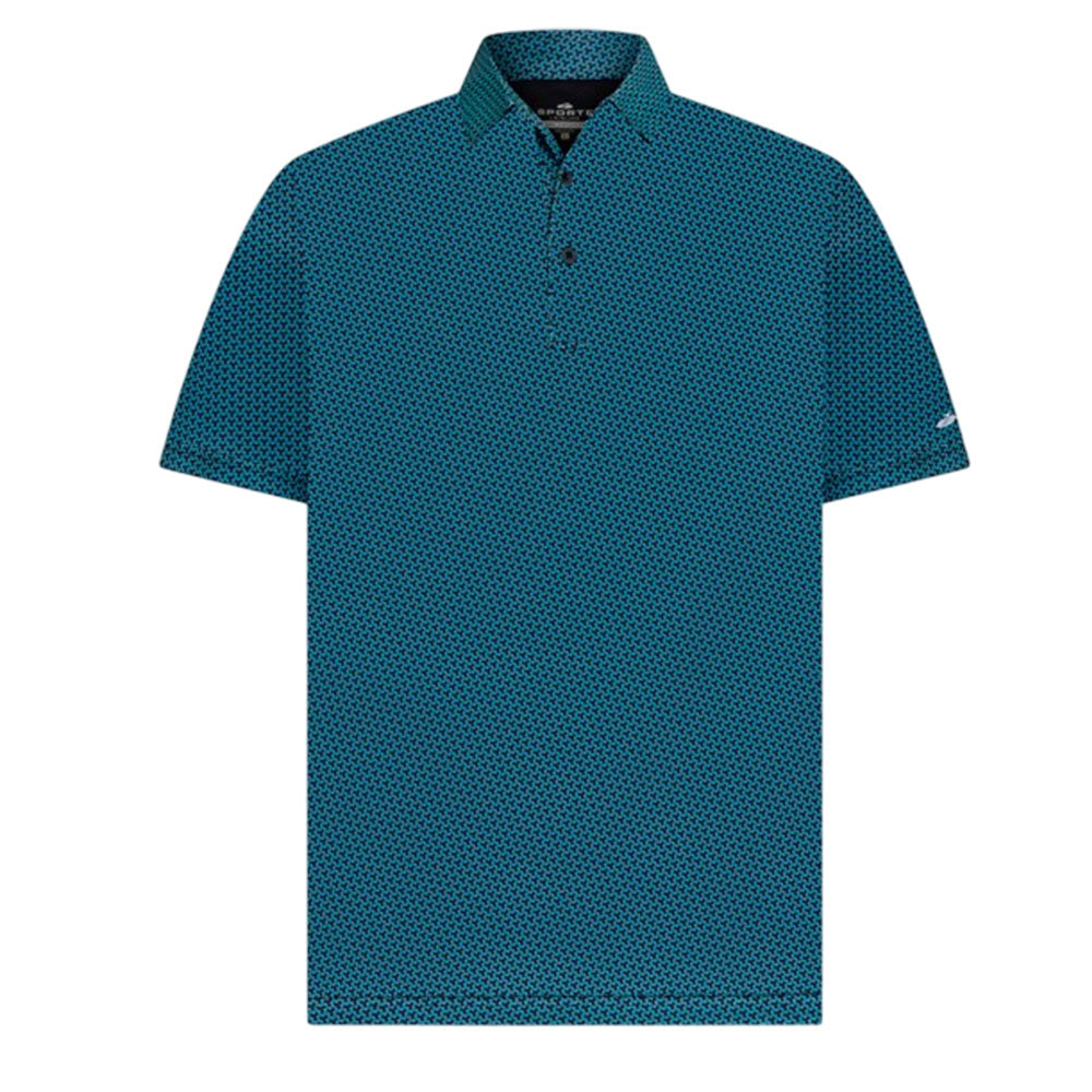 Sporte Leisure Mens Sea Short Sleeve Polo - Black/Capri