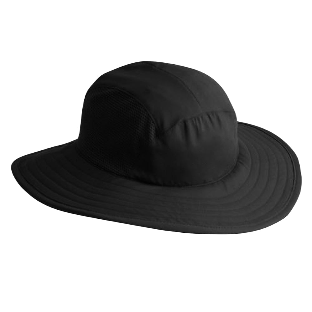 Sporte Leisure Mens Tech Sun Hat BA Logo - Black - Bowls City