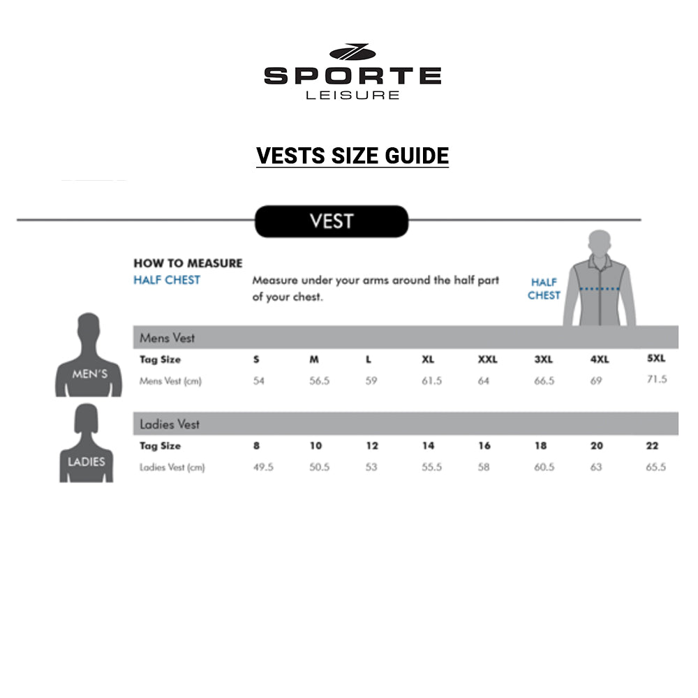 Sporte Leisure Womens Rita Debossed Vest BA Logo - Black