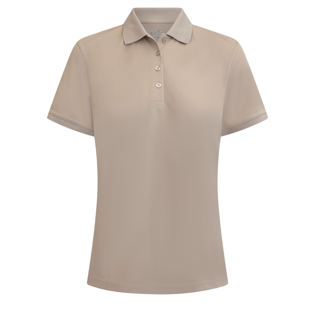 Sporte Leisure Womens Buzz Short Sleeve Polo - Driftwood