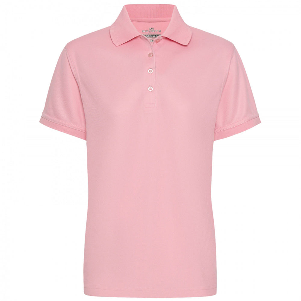 Sporte Leisure Womens Buzz Short Sleeve Polo - Rose