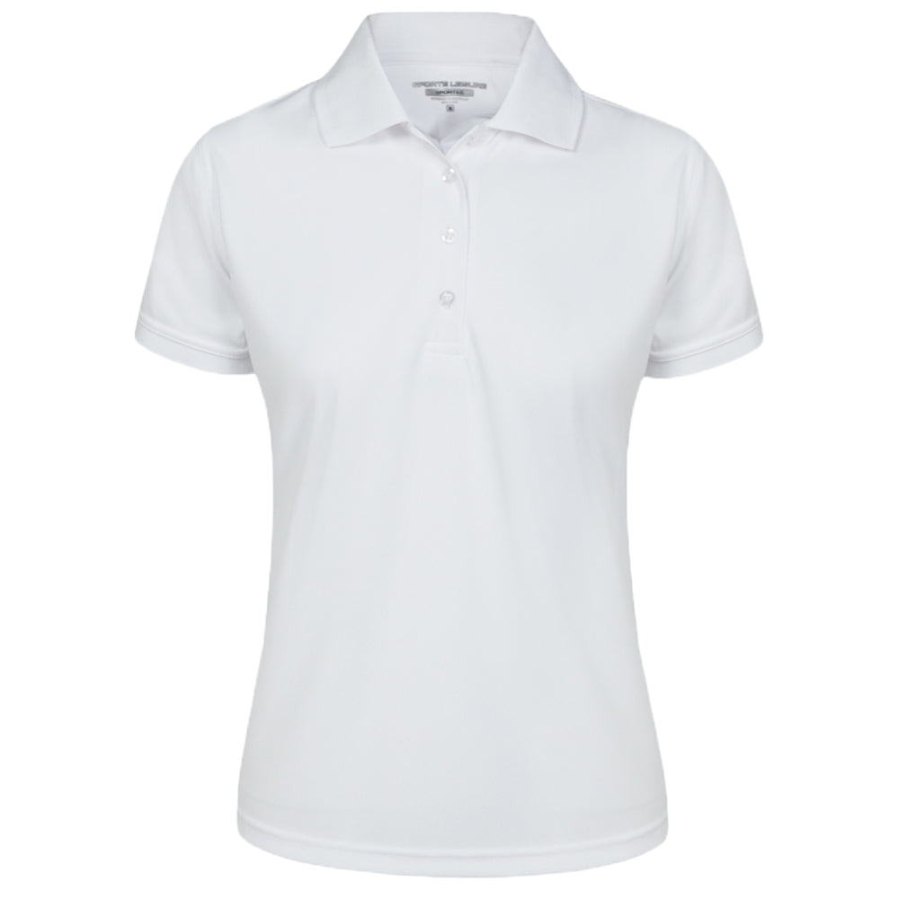Sporte Leisure Womens Buzz Short Sleeve Polo - White