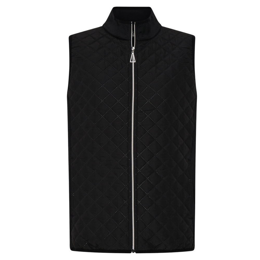 Sporte Leisure Womens Rita Debossed Vest BA Logo - Black