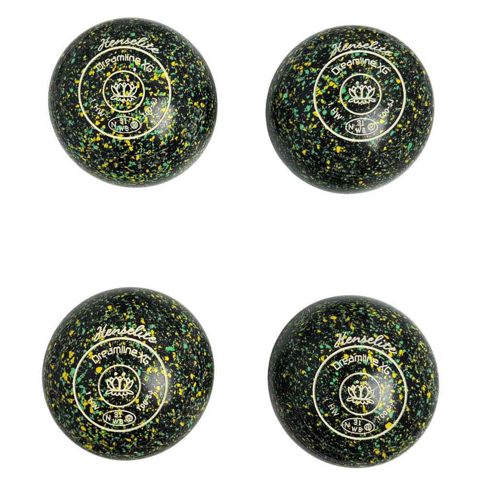 Henselite (Pre-Owned) Dreamline XG Lawn Bowls Size 1 Heavy Gripped - Spirit T00-5J