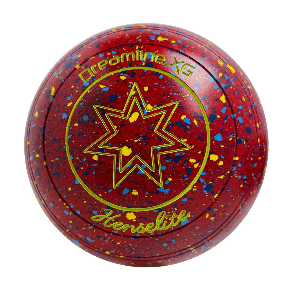 Henselite (Pre-Owned) Dreamline XG Lawn Bowls Size 4 Heavy Non-Gripped Red/Blue - T27-6I - Bowls City
