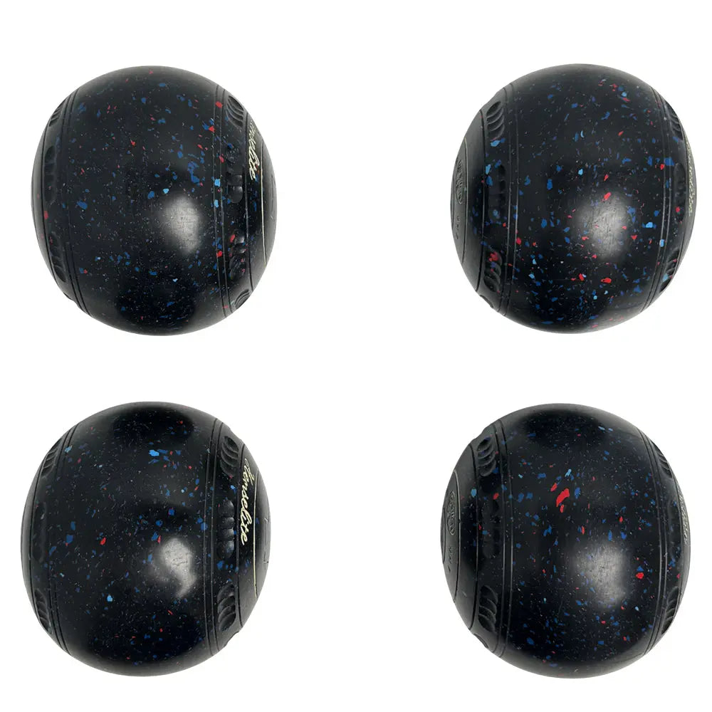 Henselite (Pre-Owned) Dreamline XG Lawn Bowls Size 4 Heavy Gripped - Black Speckle T83-9R - Bowls City