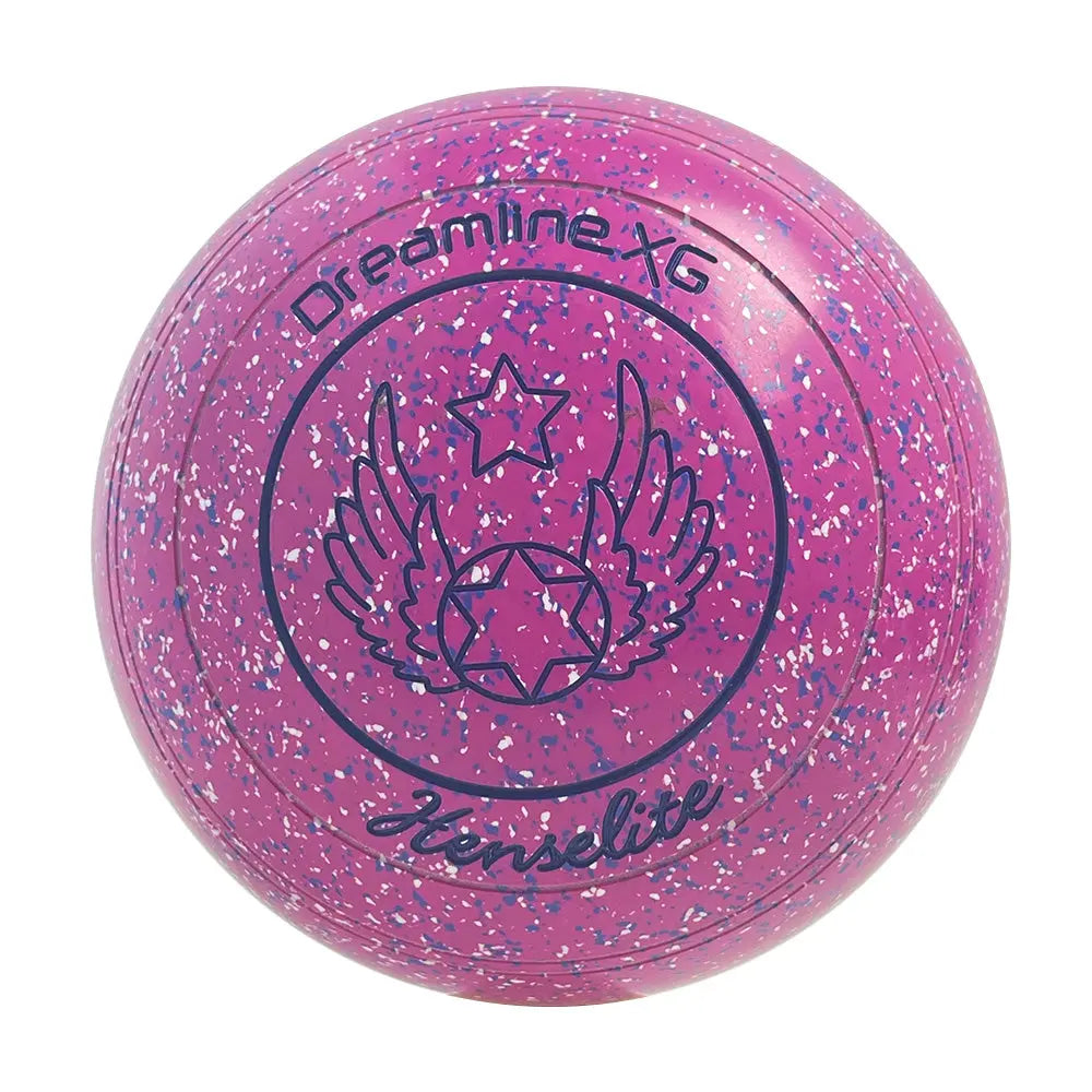 Henselite (Pre-Owned) Dreamline XG Lawn Bowls Size 4 Heavy Non-Gripped - Pink Speckle Henselite