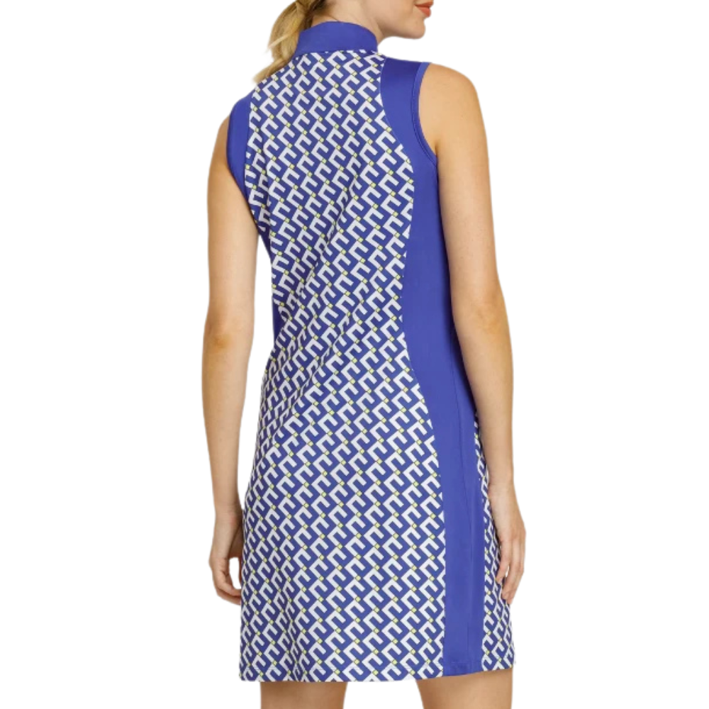 Tail Aeron Sleeveless Dress - Blue/White