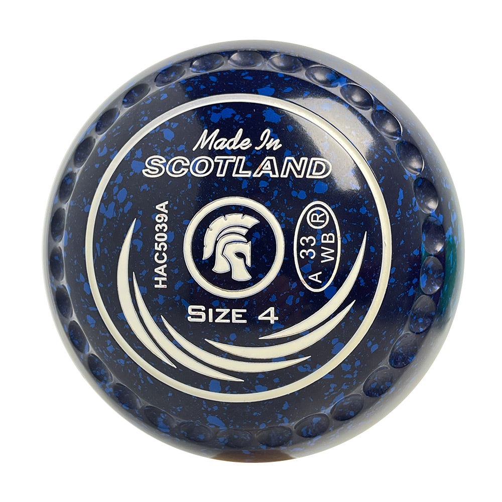 Taylor SRV Lawn Bowls Size 4 Heavy Gripped Blue/Blue HAC5039A