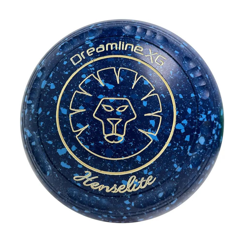 Henselite (Pre-Owned) Dreamline XG Lawn Bowls Size 4 Heavy Gripped - Blue Speckle T16-0S Henselite