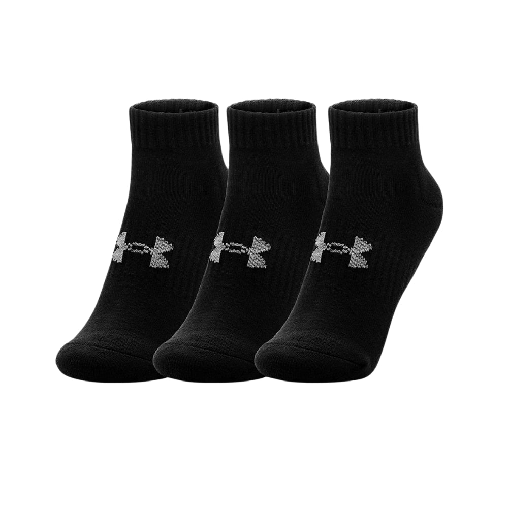 Under Armour Mens Core Ankle Sock 3 Pack - Black
