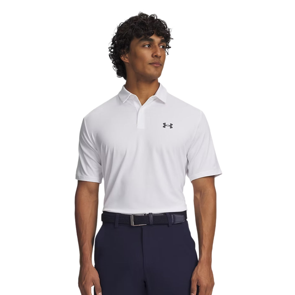 Under Armour Matchplay V2 Mens Golf Polo - White