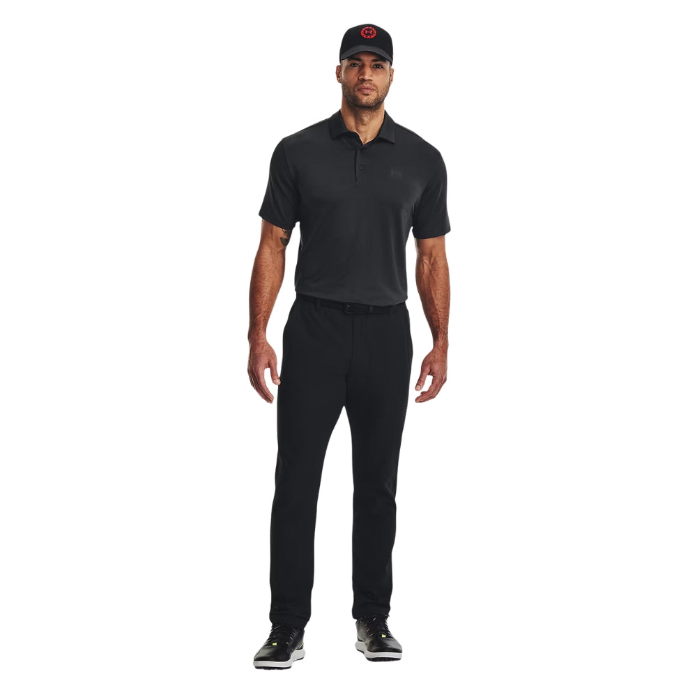 Under Armour Mens Playoff 3.0 Stripe Polo - Black