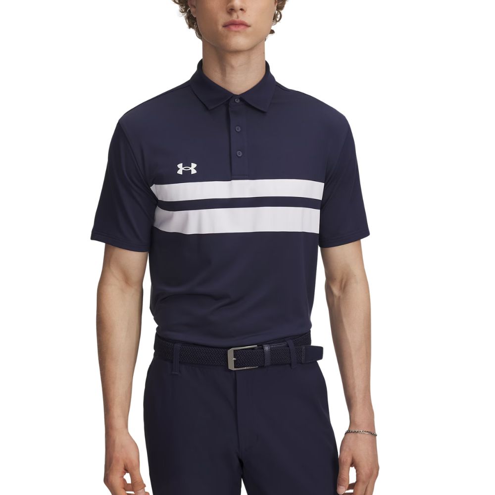 Under Armour Mens Playoff 3.0 Stripe Polo - Navy