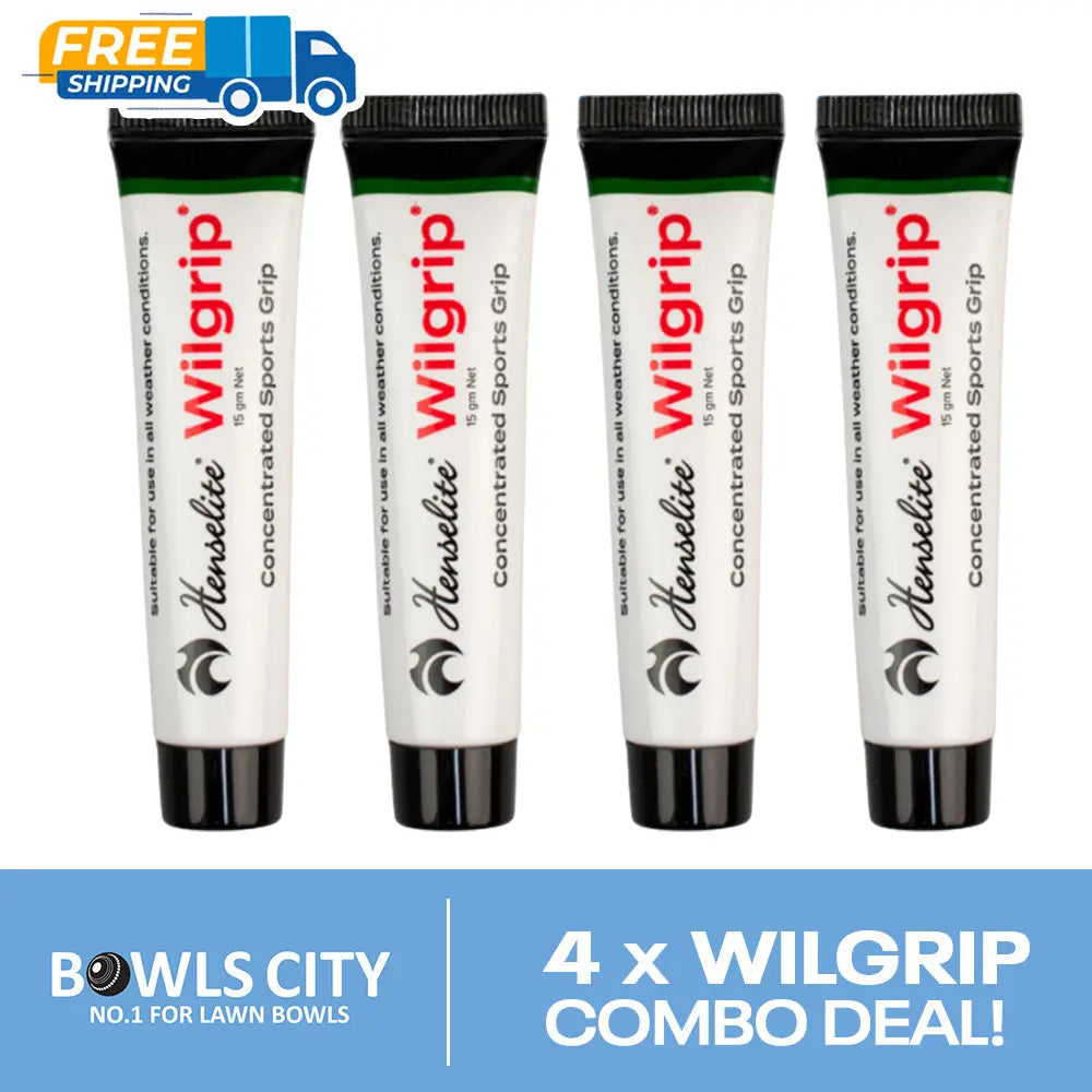 FREE POST! Henselite Wilgrip Tube All Sports Grip Concentrate - 4 Pack Deal - Bowls City